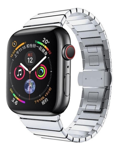 Pulseira De Aço Para Apple Watch S7 45mm ( Pulso 160-200mm)