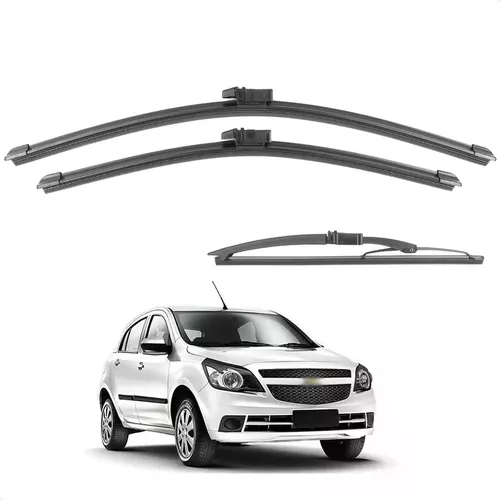 Palheta Parabrisa Chevrolet Agile 2011 a 2015 Silicone Par - 672208 -  Homologacao