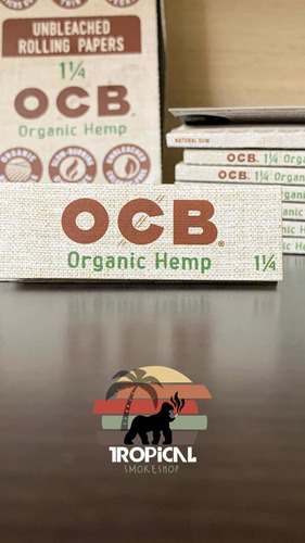 Imagen 1 de 3 de Rolling Paper Ocb De Organic Hemp 1 Y 1/4 Al Mejor Precio!!