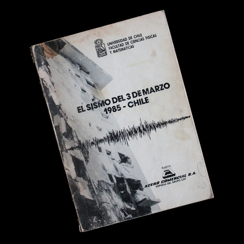 ¬¬ Libro Sismo 3 De Marzo 1985 / Universidad De Chile Zp