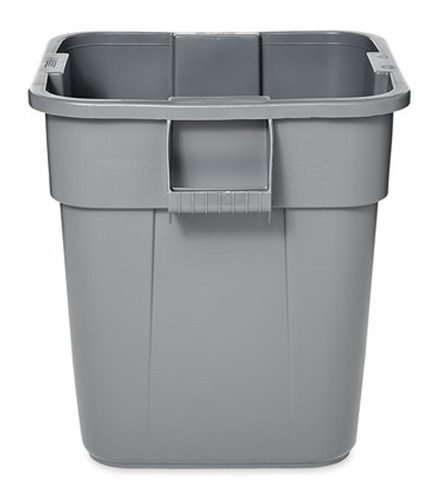 Rubbermaid® Cesto Bote De Basura Cuadrado, 106 Lts C/ Asas Color Gris