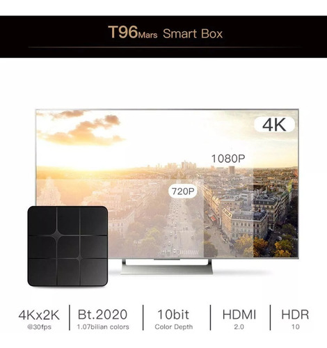 Android 7.1 Tv Box T96 Mars / 2gb Ram /16g / Bluetooth