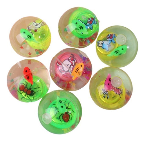 6 Bolas De Cristal De Brillo Brillo Stretch Ball Juguetes