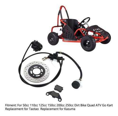 Kit De Freno De Disco Para Dirt Bike Quad Atv Go Kart