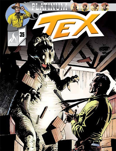 Tex Platinum Nº 35: Aventura no Caribe, de Nolita, Guido. Série Tex platinum (35), vol. 35. Editora Edições Mythos Eireli,Sérgio Bonelli Editore, capa mole em português, 2021