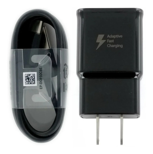 Imagen 1 de 2 de Cargador Rápido Tipo C + Cable Carga Y Datos Samsung