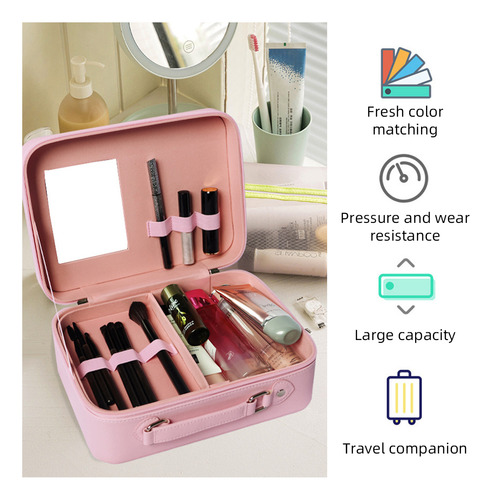 Bolsa De Maquillaje Para Accesorios, Funda Y Espejo. Se Pued