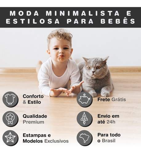 Imagem 6 de 7 de Conjunto Body E Calça Neutro 4 Pç Bebe Conforto Tipo Carters