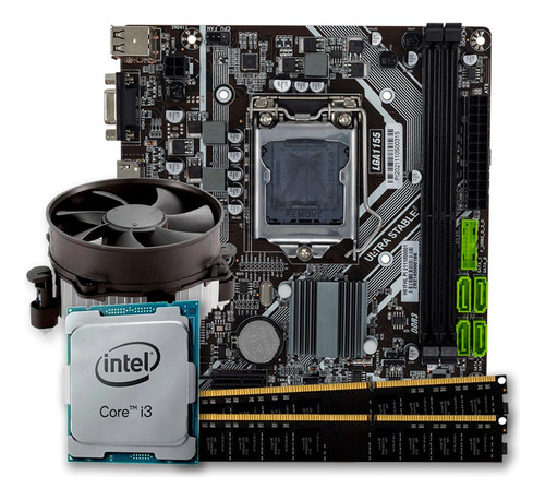 Kit Upgrade, Intel Core I3-3220 + Placa Mãe + 16gb Ddr3