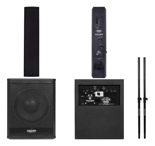 Kit Line Vertical C200a Donner + Sub 12a Ativo+passivo 800w