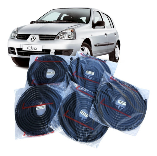 Burletes 4 Puertas + Baul Renault Clio 2 2000 5p +regalo