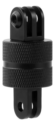 Base Pivote Giratorio Aluminio Compatible Gopro Sportcam Dji Negro