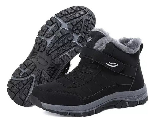 Botas De Nieve Cálidas De Forro Polar Impermeables Hombre