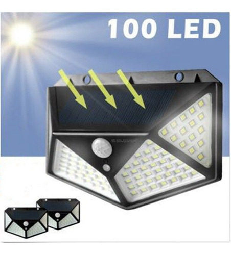 Luminaria Solar De Seguridad Para Jardín/exteriores 2 Pzs.