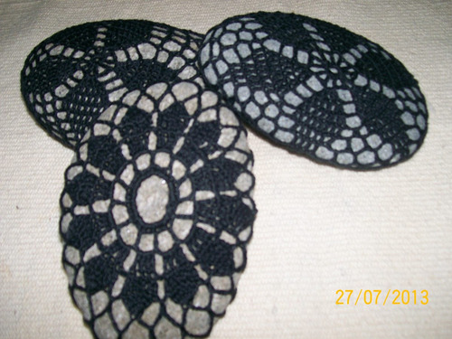 Imagen 5 de 5 de Piedra Bola Crocheteada - Ideal Feng Shui O Decó.