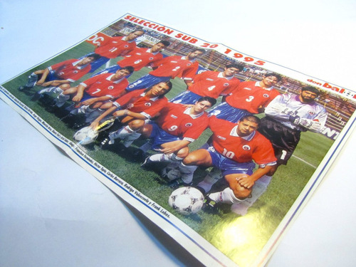 Poster Selección Chilena Sub 20 Formacion 1995