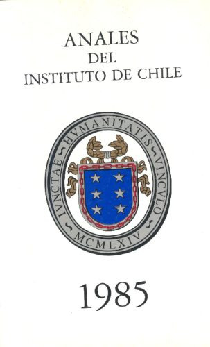 Anales Del Instituto De Chile, Año 1985