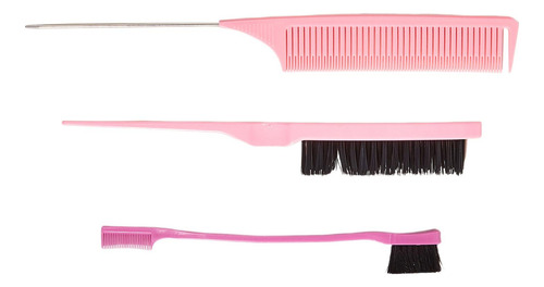 3x Professional Hair Styling Comb Set Sturdy Teasing Brush