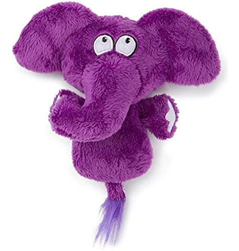 ¡escucha Perrito! Flattie Elephant Silent Squeaker Dog Toy, 