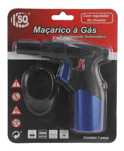 Mini Maçarico Automático Portátil Recarregável Com Regulagem