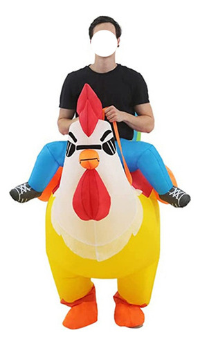 Disfraz Inflable De Gallo Colorido