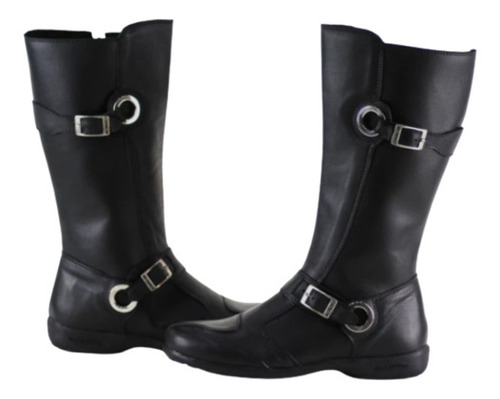 Bota Feminina Couro Confort Cano Alto Mondeo 3232