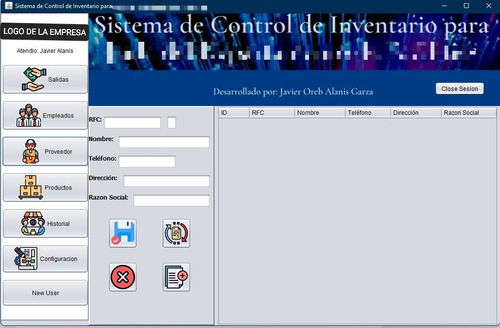 Sistema Control De Inventario