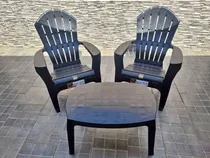 Comprar Oferta 2 Sillones Sofas Reforzados Negros + 1 Mesa Rato Neg