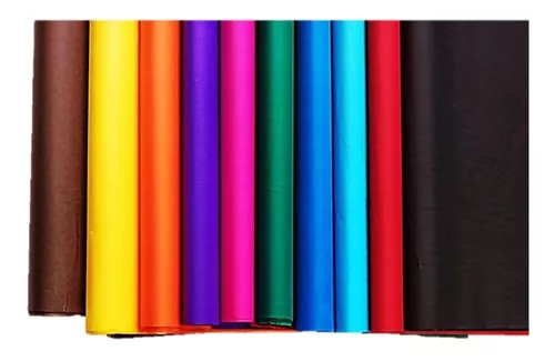 100 Pliegos Papel China Papel de Seda 70x50CM varios colores para hacer  Manualidades Decorativas : : Hogar y Cocina