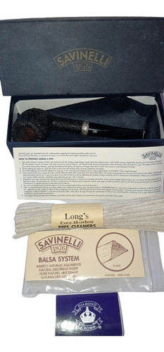 Imagen 8 de 10 de Kit Porta Pipa, Pipa Savinelli Y Colección Y Mas