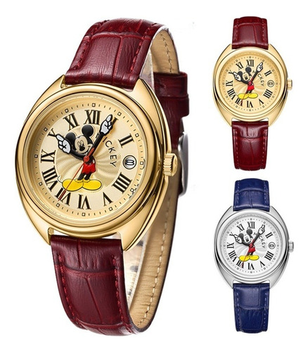 Hombre Reloj Disney Mickey Mouse Para