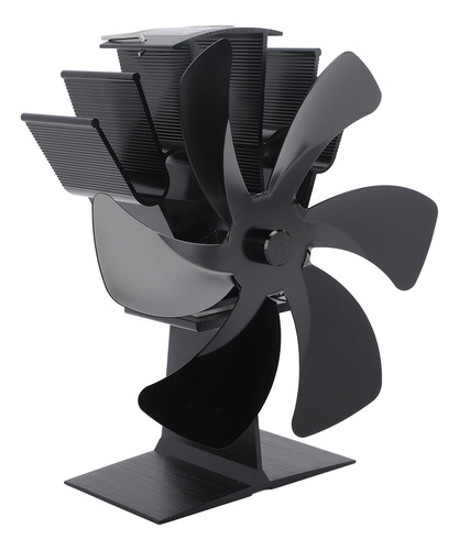 Ventilador De Estufa De Leña Vertical, 6 Aspas, Térmico