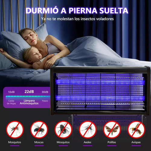 Lámpara Mata Mosquitos Eléctrica 40w 67cm, Repelente De Insectos Para Interior Y Exterior, Segura Y Silenciosa