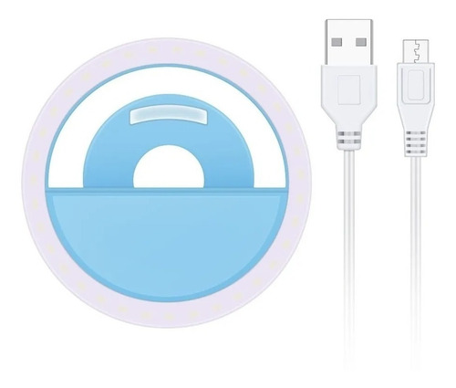 Imagen 1 de 8 de Flash Selfie Luz Para Celular Led iPhone Samsung LG Huawei®