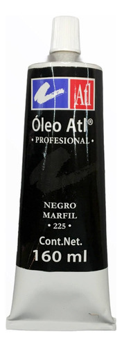 Pintura Oleo Atl T-40 160ml Tubo Grande Color del óleo 225 Negro Marfil