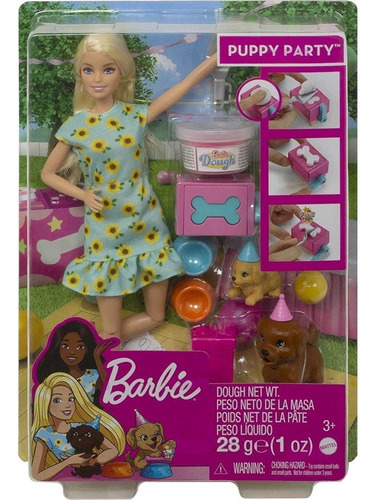 Imagen 1 de 6 de Muñeca Barbie Fiesta De Perritos