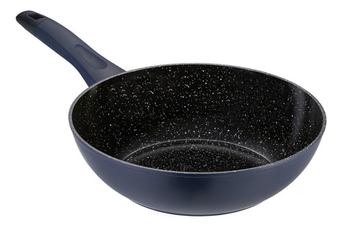 Panela Wok 28cm Em Aluminio Forjado Everyday Azul Oxford