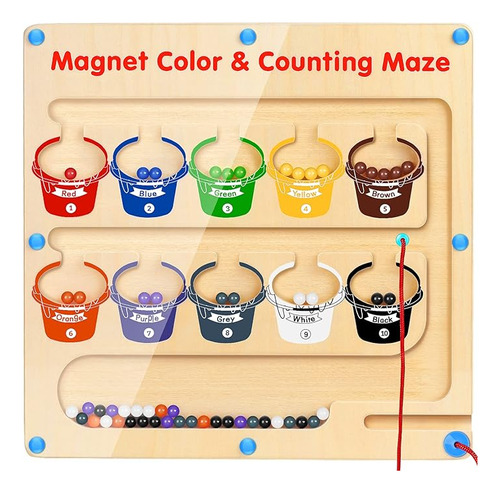 Juguetes Montessori Con Imán Más Fuerte Juegos Conteo Colore