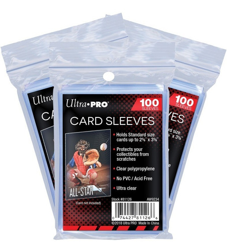 Forros Para Cartas - Soft Card Sleeves 300 Und