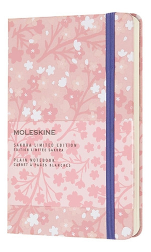  Moleskine SAKURA ROSA Sakura 240 hojas  rayas 2 materias unidad x 1 21cm x 13cm