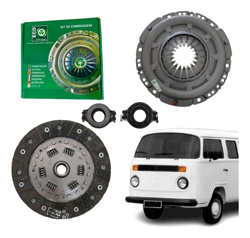 Kit Embreagem Vw Kombi Standart 1.6l 8v Ano 19991 A 1992