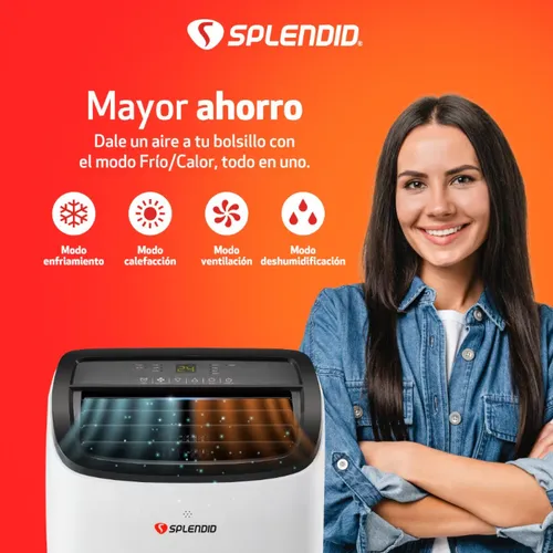 Aire Acondicionado Portatil 9000 Btu Frio Calor Wif Splendid