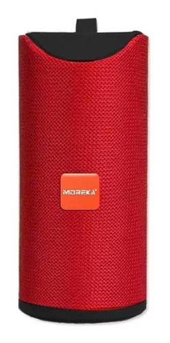 Imagen 1 de 2 de Bocina Moreka GT-113 con bluetooth roja 