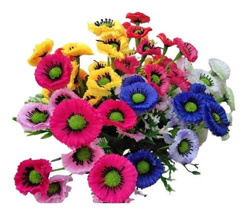 4 Buquês Com Flor Sempre Viva Artificial Flores Artificiais | MercadoLivre