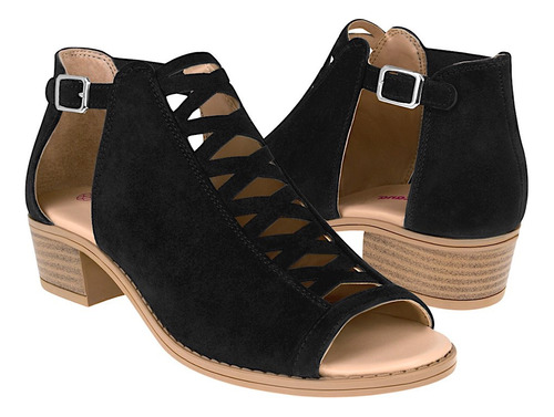 Sandalias Dama Tropicana 340001 Suede Negro