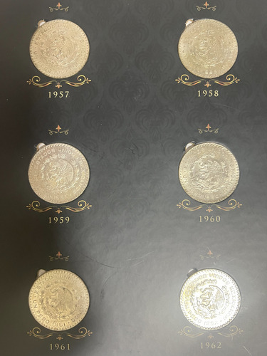 Set De 11 Monedas Un Peso Morelos 1957 A 1967 Sin Circular (Usado)