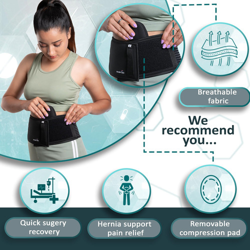 Wonder Care Umbilical Hernia Cinturón Soporte De Hernia Con