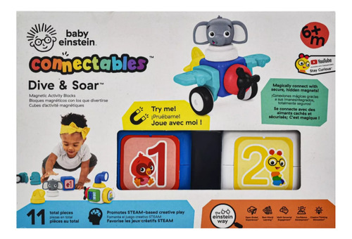 Connectables Dave & Soar Baby Einstein Cubos Magnéticos