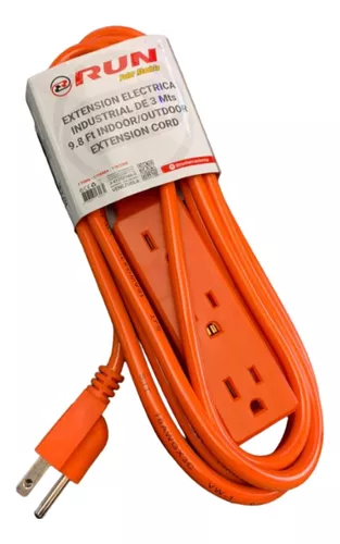 EXTENSION ELECTRICA INDUSTRIAL 10MTS C/ 3 TOMAS C/ TIERRA 110/220V