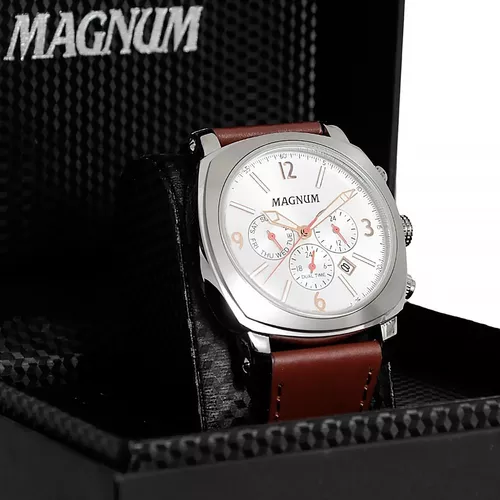 Relógio Magnum Masculino Multifunção MA34129P - Marrom